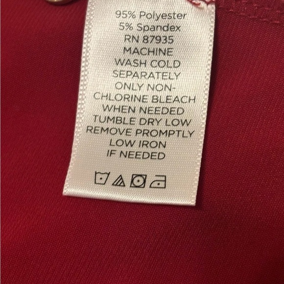 Susan Graver • Open Cardigan Red Long Sleeve size M - Picture 2 of 5